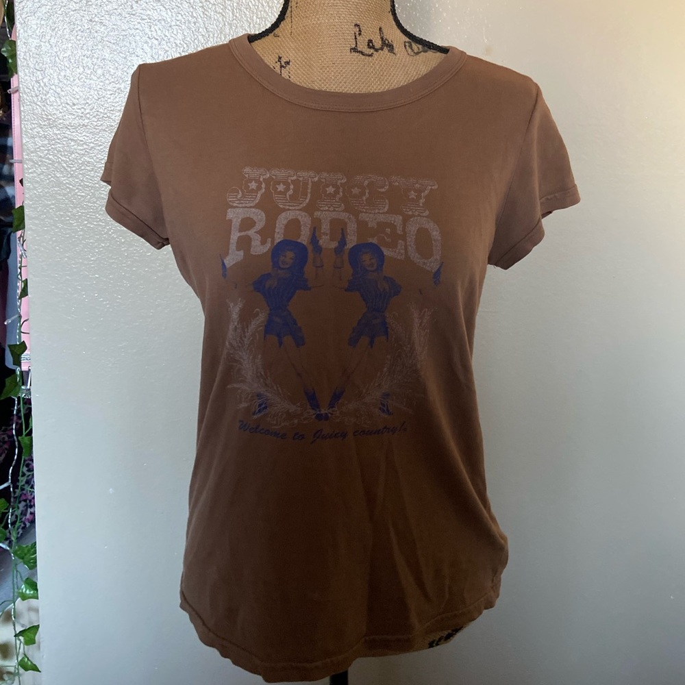 Rodeo juicy couture brown t-shirt